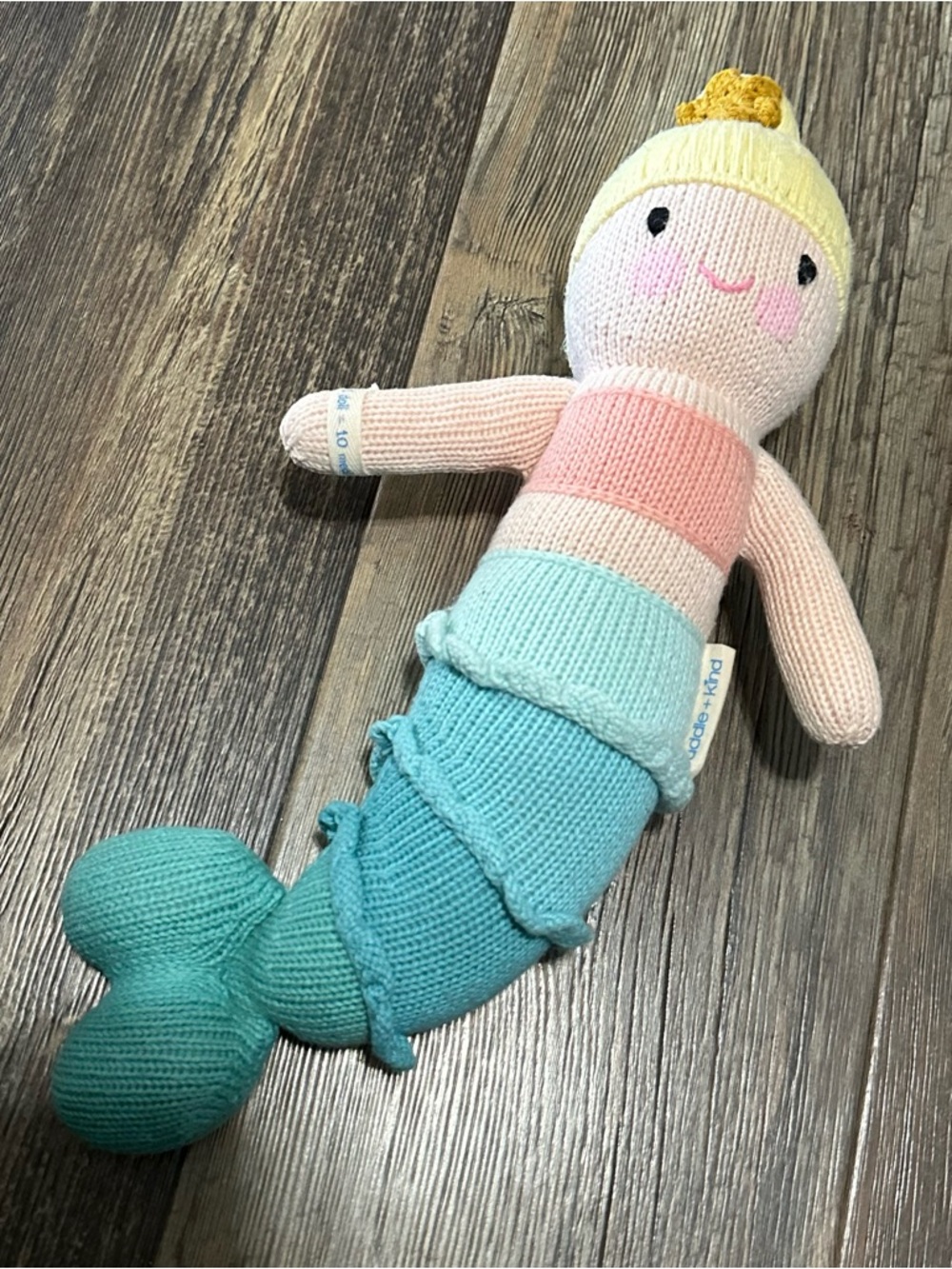 Cuddle + Kind Skye the mermaid soft knit plush doll